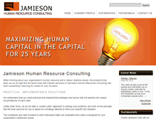 Tablet Screenshot of jamiesonhr.com